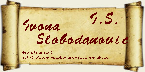 Ivona Slobodanović vizit kartica